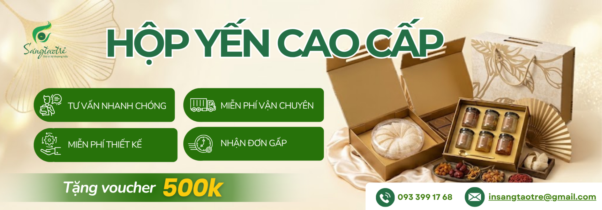 HỘP YẾN CAO CẤP – IN SÁNG TẠO TRẺ