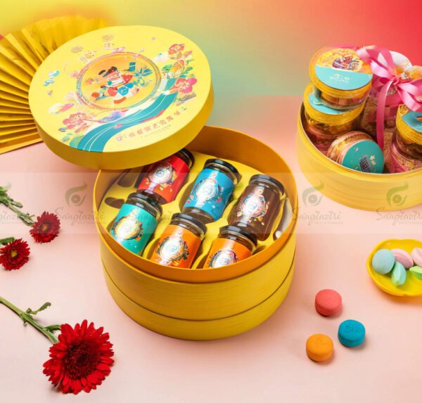 HỘP QUÀ TẾT HÌNH TRÒN