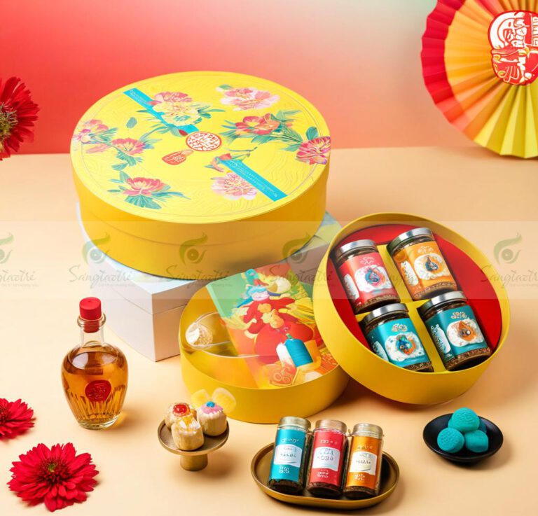 HỘP QUÀ TẾT HÌNH TRÒN
