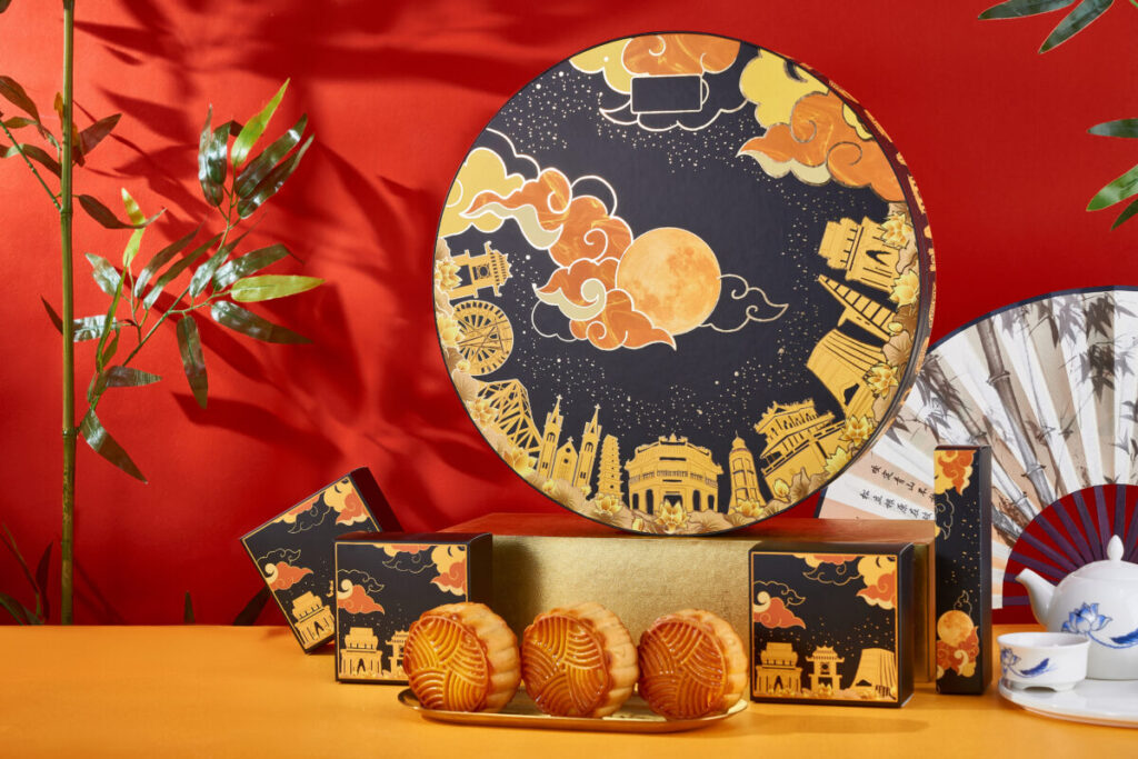 hộp bánh trung thu tròn