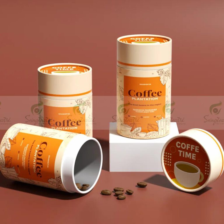 HỘP TRỤ TRÒN ĐỰNG CÀ PHÊ 01