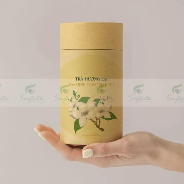 HỘP TRỤ TRÒN ĐỰNG TRÀ 01