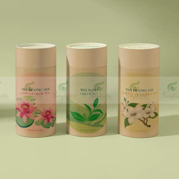 HỘP TRỤ TRÒN ĐỰNG TRÀ 01