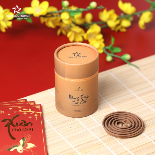 hộp trụ tròn đựng nhang trầm hương