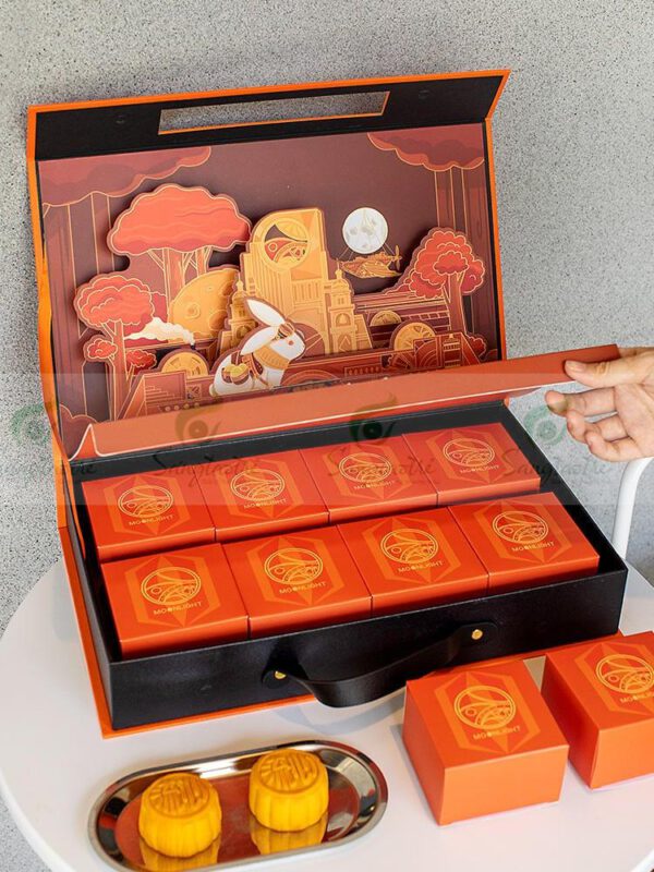 HỘP BÁNH TRUNG THU 3D CÓ QUAI