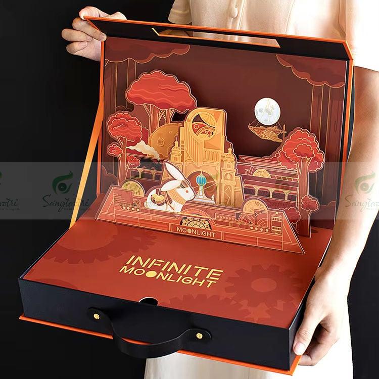HỘP BÁNH TRUNG THU 3D CÓ QUAI