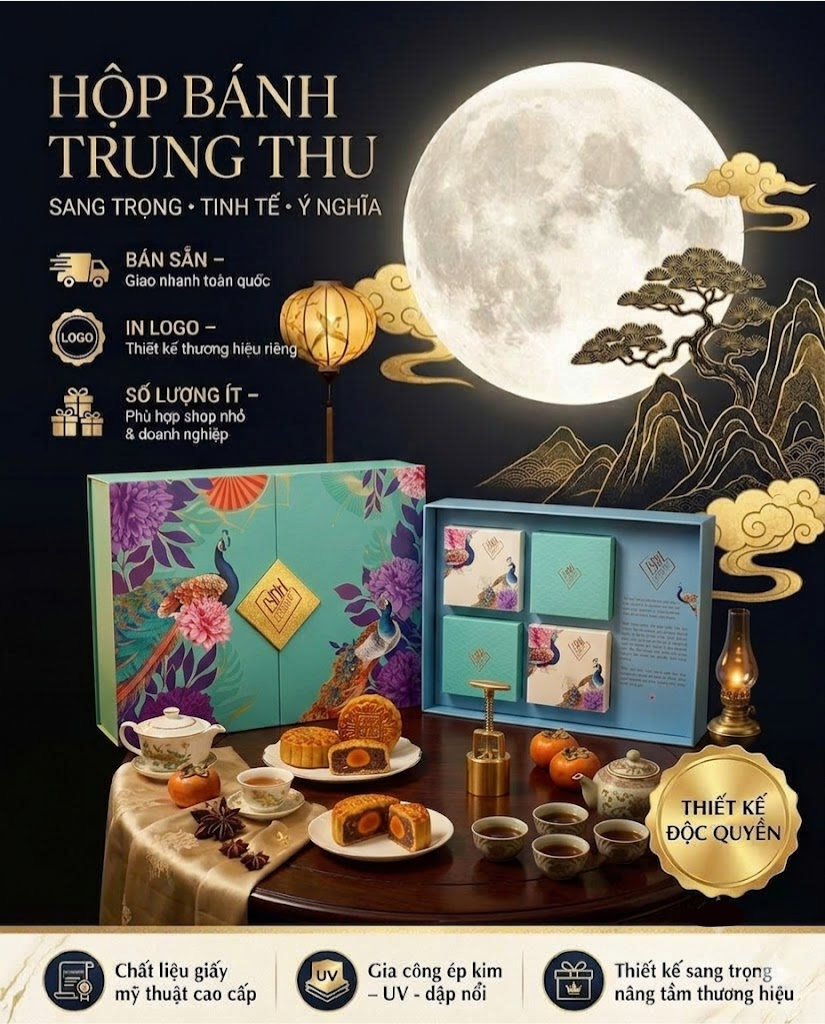 Hộp Bánh Trung Thu Lynh Ground – Thiết Kế Sang Trọng Nâng Tầm Giá Trị Quà Tặng Doanh Nghiệp